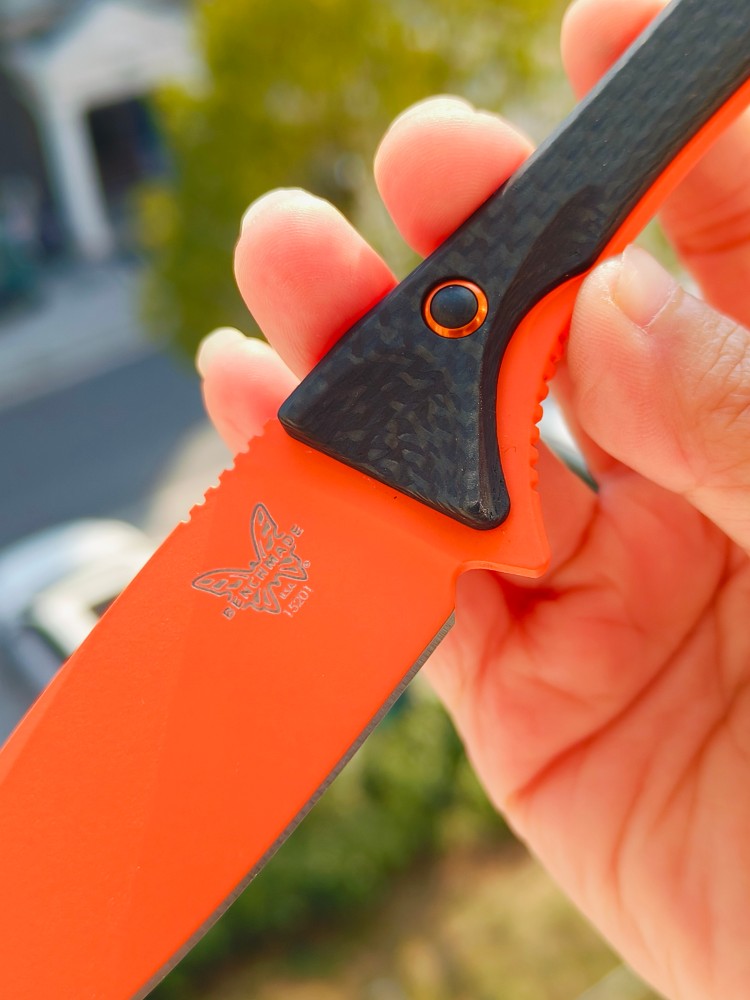 【寄售】Benchmade 15201OR S30V钢 碳纤维贴片 1200