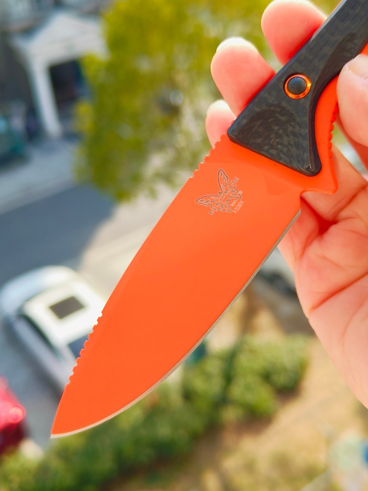 【寄售】Benchmade 15201OR S30V钢 碳纤维贴片 1200