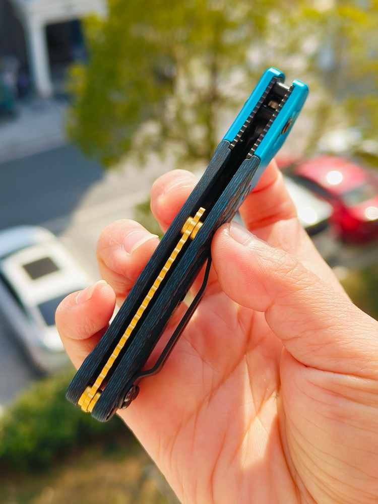 【寄售】Benchmade Gold Class Mini Osborne 大马士革钢 945-221 蓝色 4000