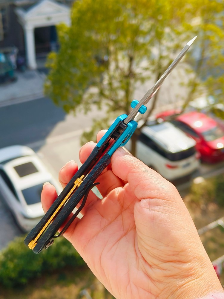 【寄售】Benchmade Gold Class Mini Osborne 大马士革钢 945-221 蓝色 4000