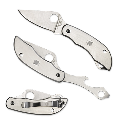 Spyderco C175P   8Cr13MoV钢  不锈钢手柄   银色  270
