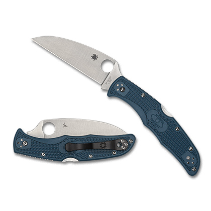 Spyderco  C10FPWK390   K390钢  FRN尼龙手柄   蓝色 1080