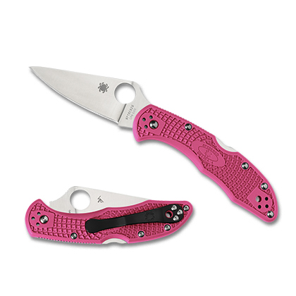 Spyderco  C11FPPNS30V   CPM S30V钢  FRN尼龙手柄  粉色  990