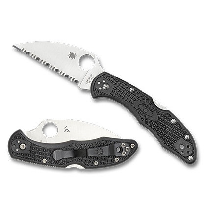 Spyderco  C11FSWCBK  VG-10钢   FRN尼龙手柄  黑色  675