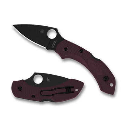 Spyderco  C28BGBKP2  Micro-Melt PD#1钢  FRN尼龙手柄  深酒红色 810
