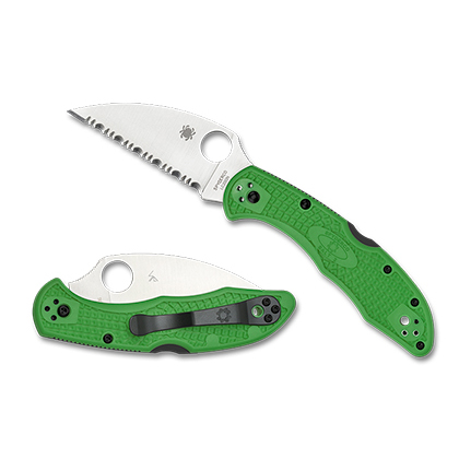 Spyderco  C88FSWCGR2   LC200N钢  FRN尼龙手柄   绿色  900