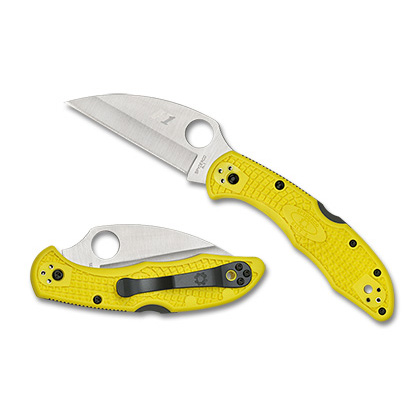 Spyderco  C88PWCYL2   H-1钢   FRN尼龙手柄   黄色   810