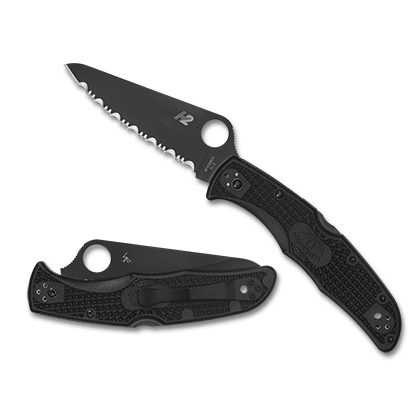 Spyderco   C91SBBK2   H-2钢    FRN尼龙手柄   黑色  990