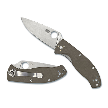 Spyderco  C122GBNM4P   CPM M4钢   G-10手柄   棕色   1080