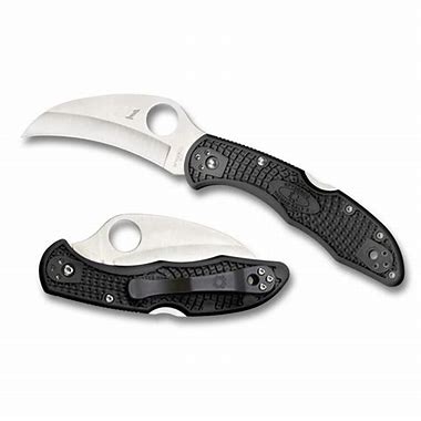 Spyderco   C106PBK2  H-2钢   FRN尼龙手柄   黑色  810