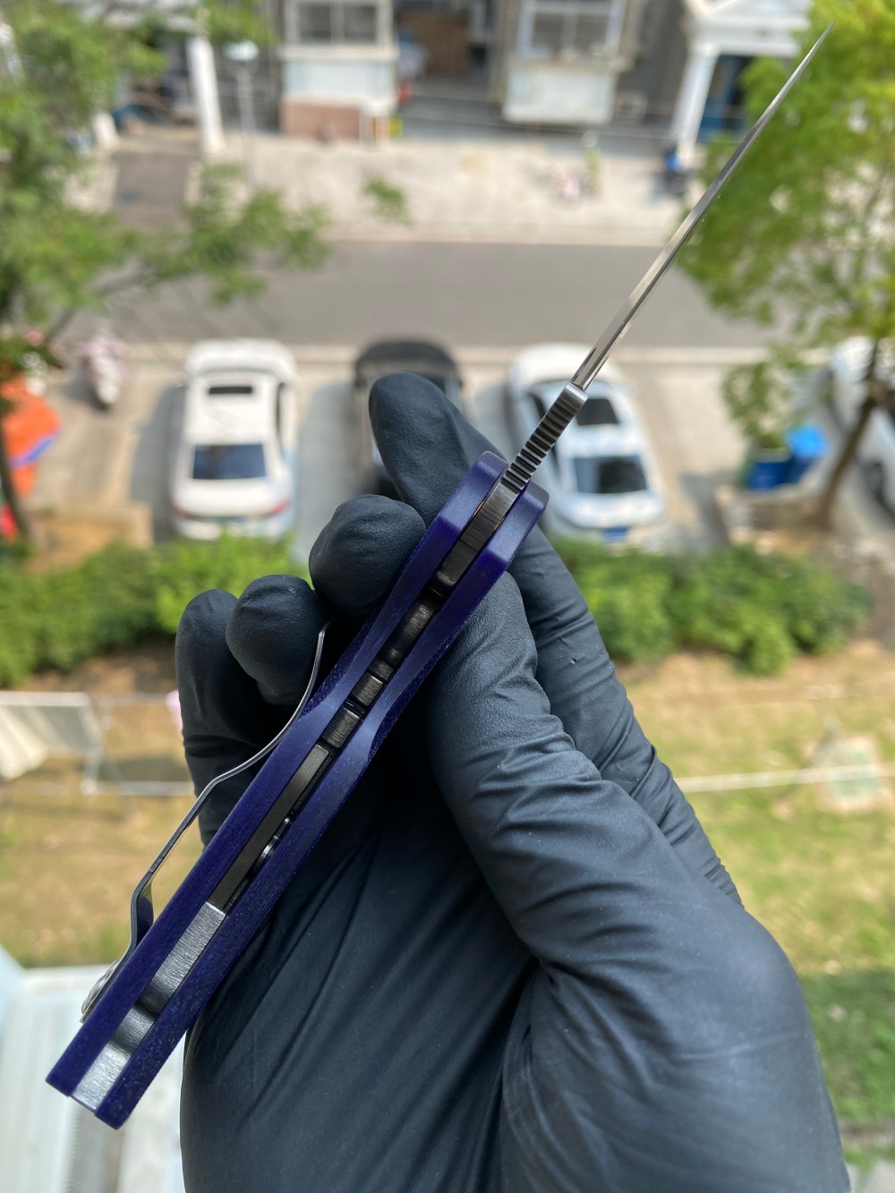 Spyderco C41GPDBL5 CPM S110V钢 G-10手柄 深蓝色 1620
