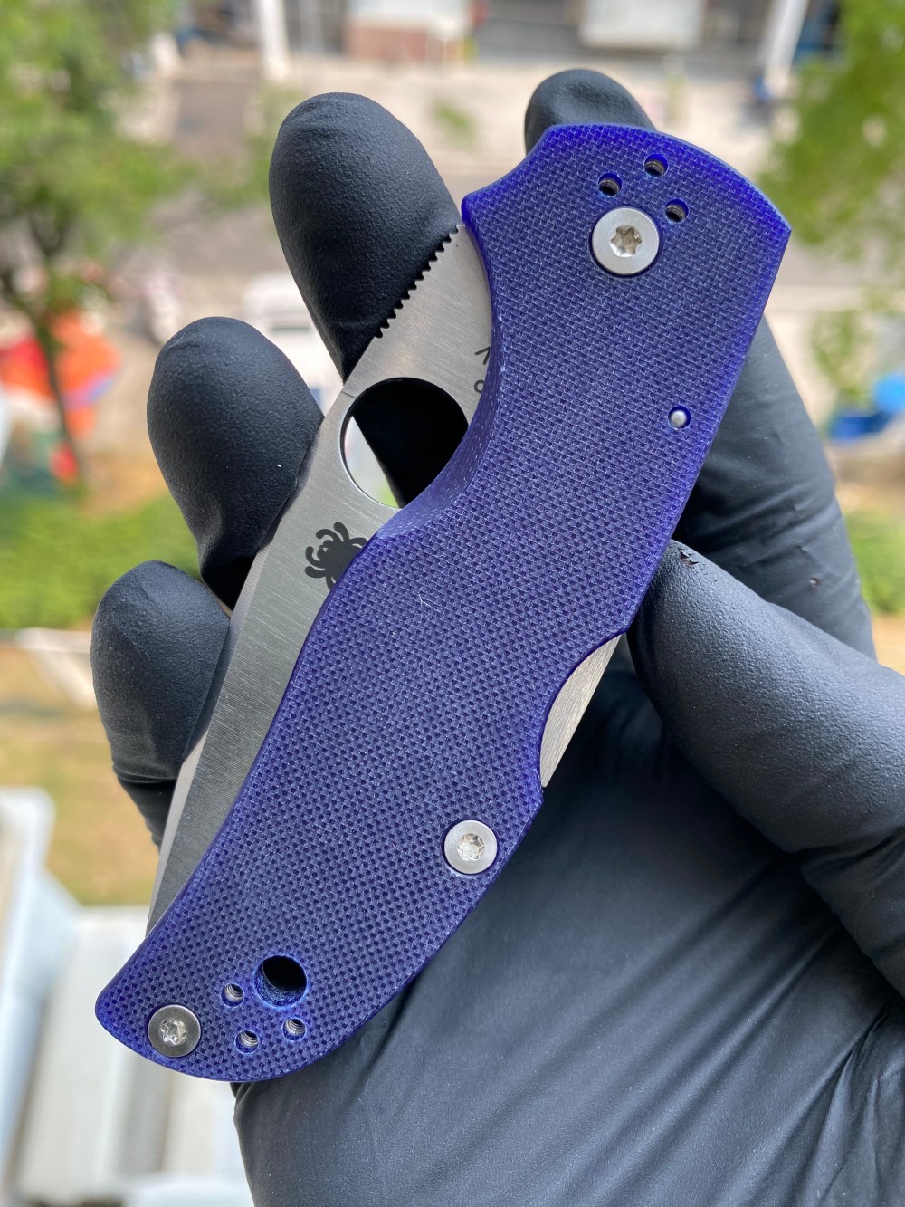 Spyderco C41GPDBL5 CPM S110V钢 G-10手柄 深蓝色 1620
