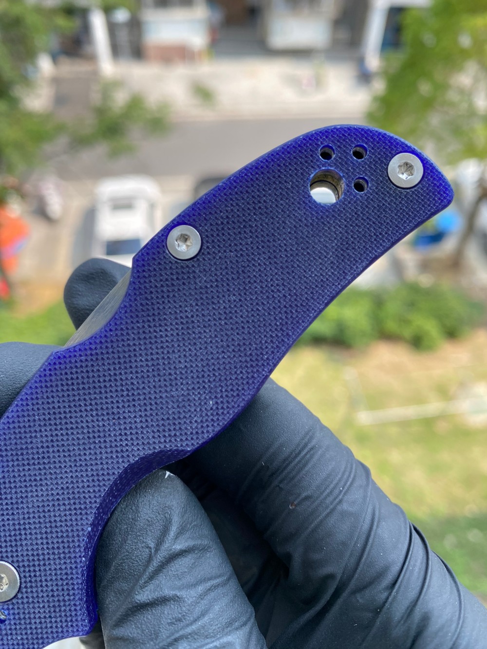 Spyderco C41GPDBL5 CPM S110V钢 G-10手柄 深蓝色 1620