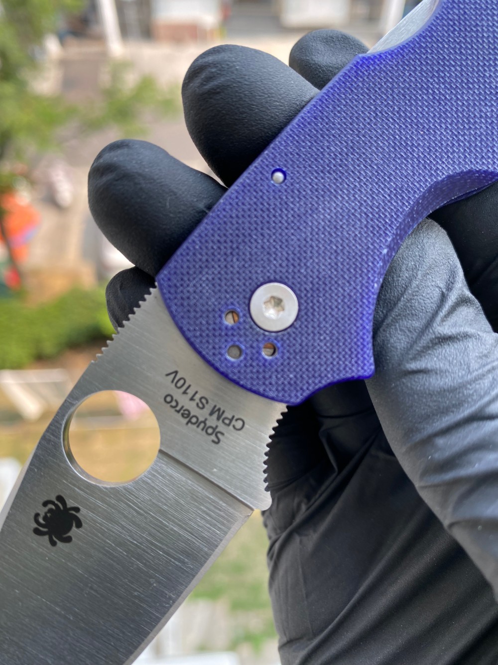 Spyderco C41GPDBL5 CPM S110V钢 G-10手柄 深蓝色 1620