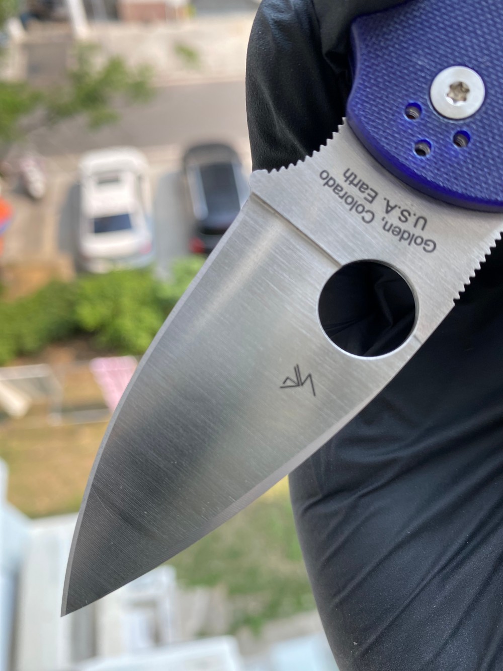 Spyderco C41GPDBL5 CPM S110V钢 G-10手柄 深蓝色 1620