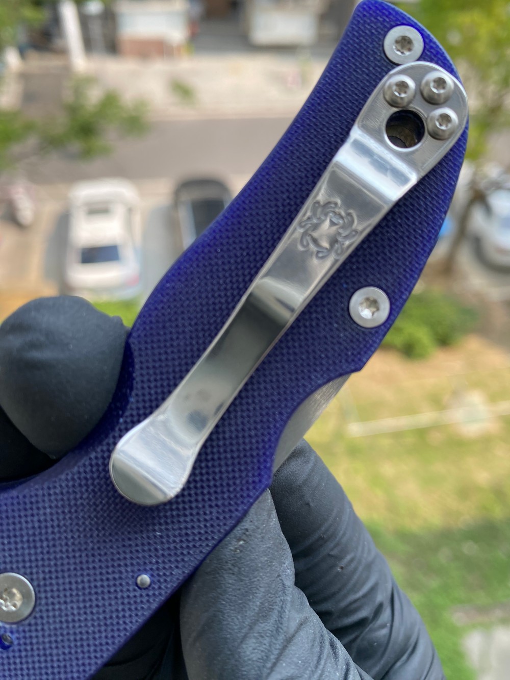 Spyderco C41GPDBL5 CPM S110V钢 G-10手柄 深蓝色 1620