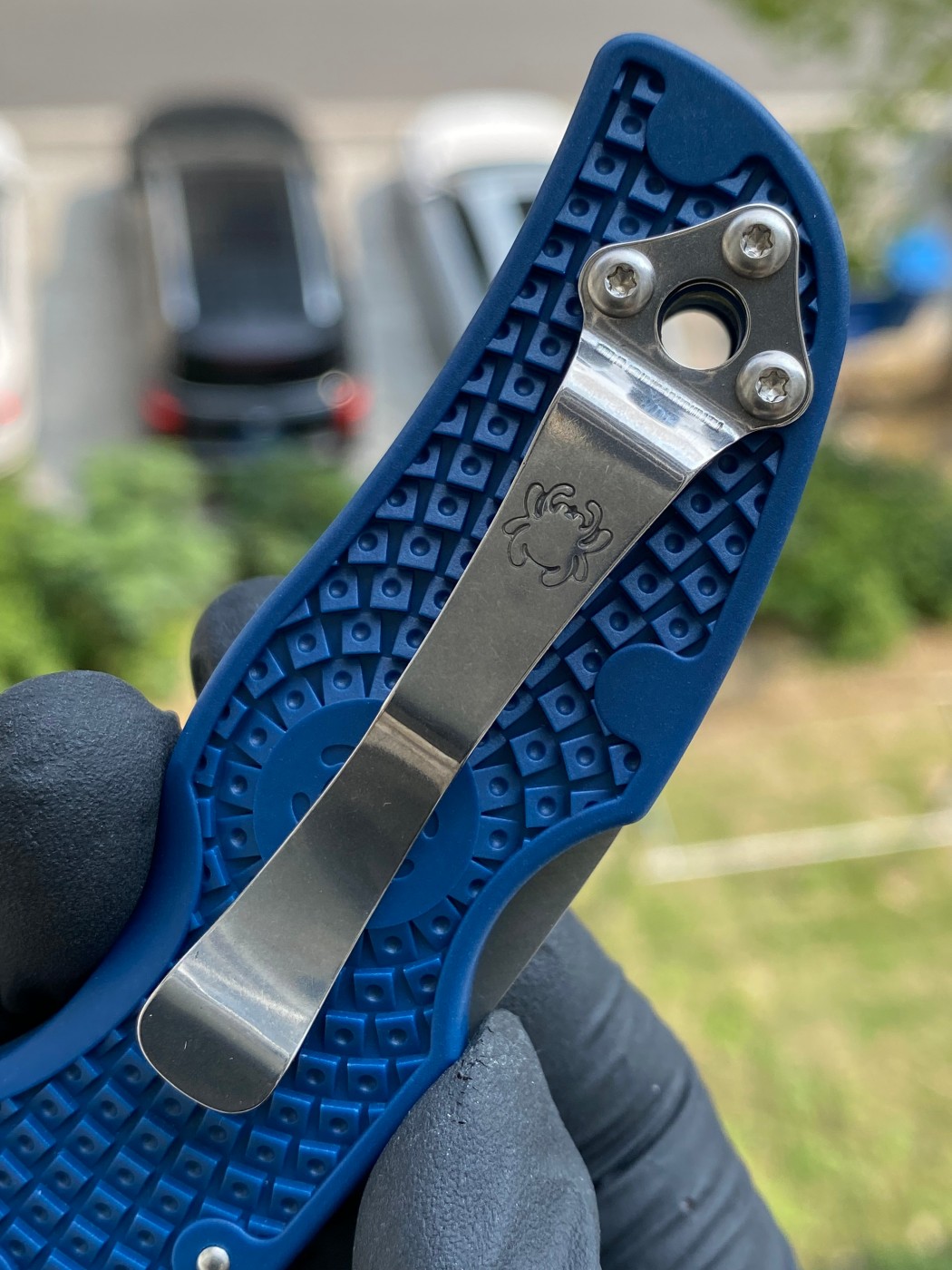 Spyderco C41PCBL5 CPM SPY27™钢 FRN尼龙手柄 钴蓝色 1080