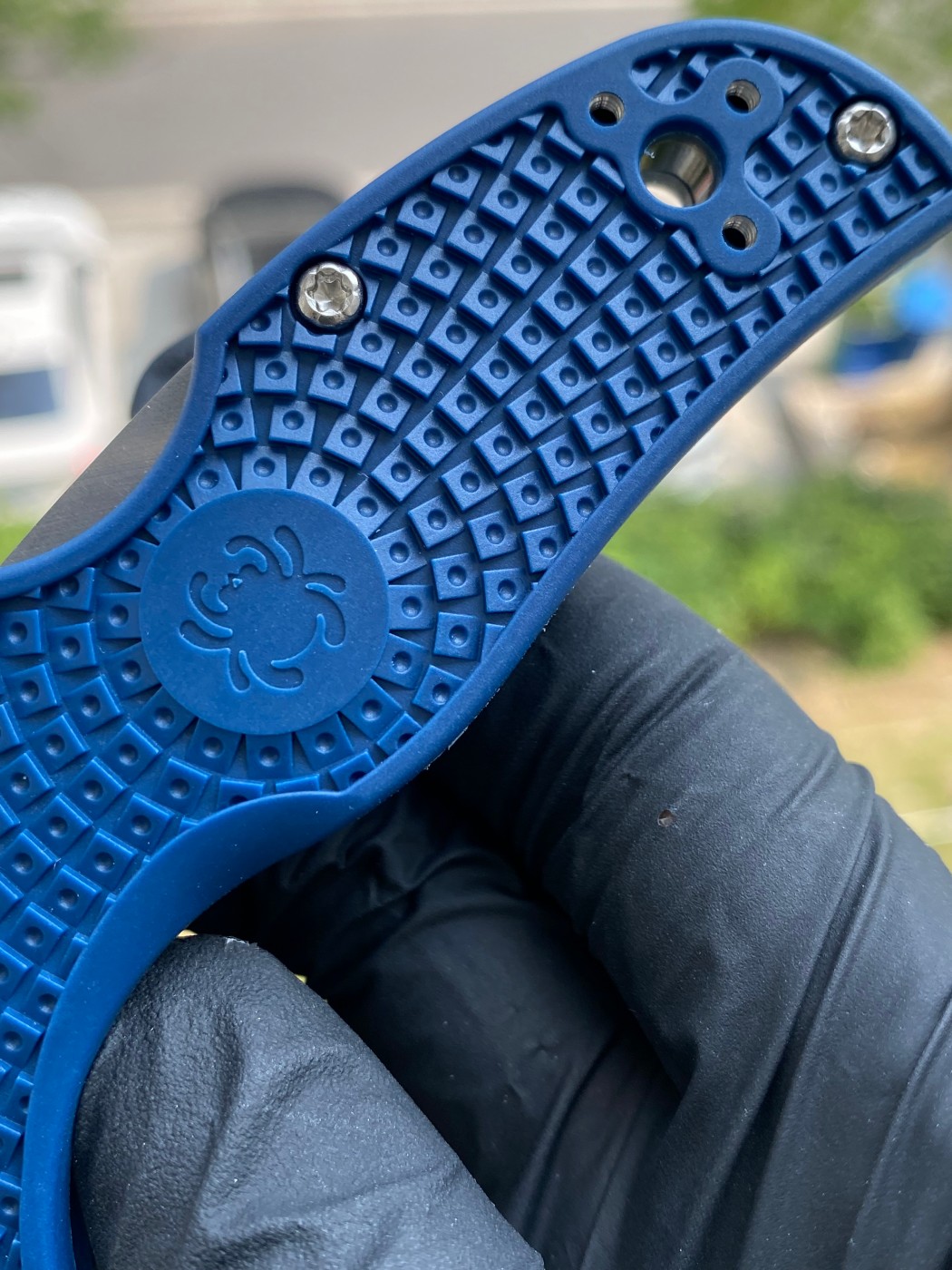 Spyderco C41PCBL5 CPM SPY27™钢 FRN尼龙手柄 钴蓝色 1080