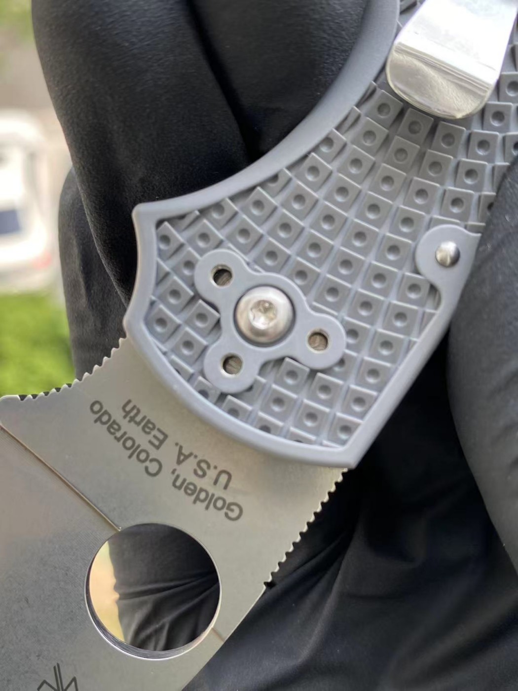Spyderco  C41PGY5  Maxamet®钢  FRN尼龙手柄   灰色  1440