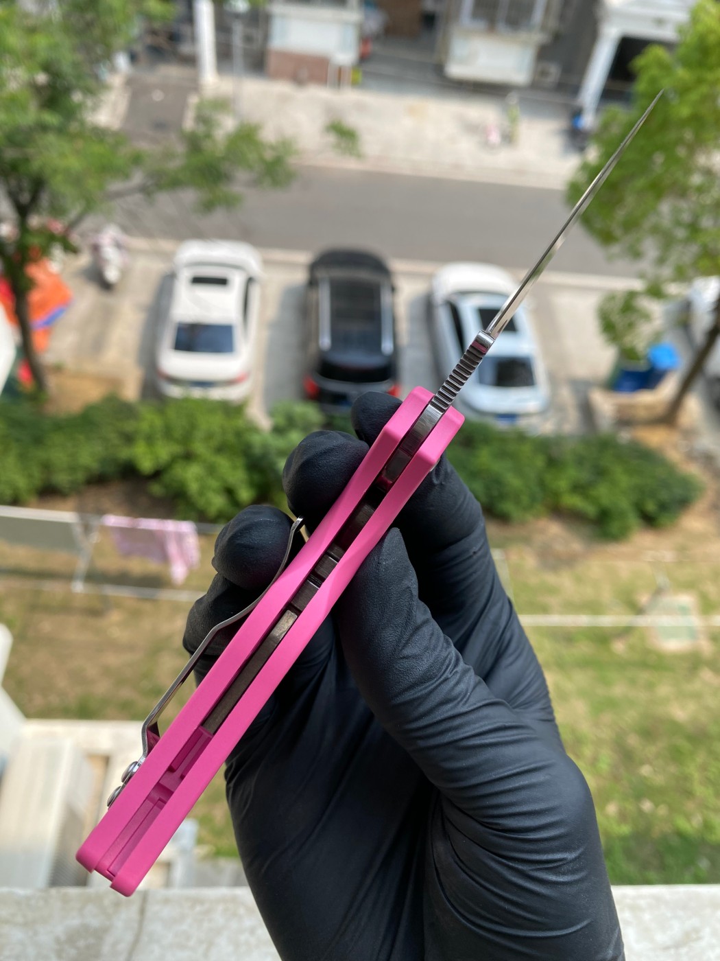 Spyderco  C41PPN5  CPM S30V钢  FRN尼龙手柄   粉色  1080