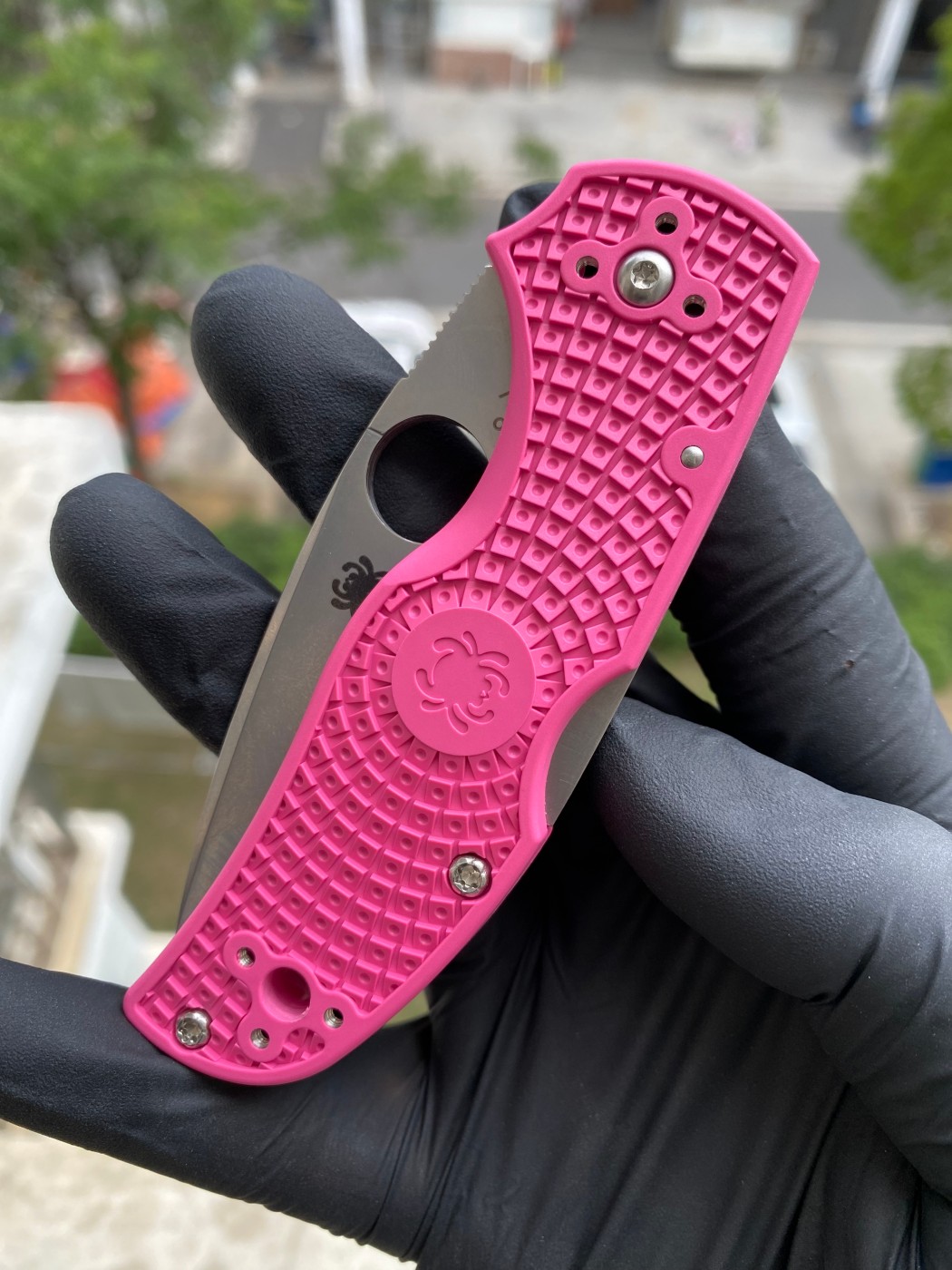 Spyderco  C41PPN5  CPM S30V钢  FRN尼龙手柄   粉色  1080