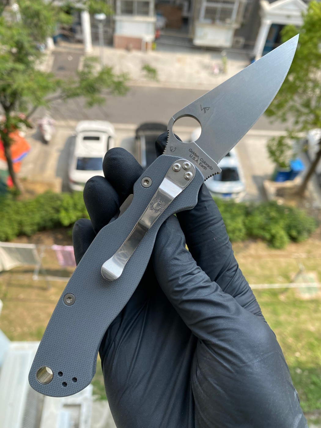 Spyderco  C81GPDGY2  Maxamet®钢   G-10手柄   深灰色  1800