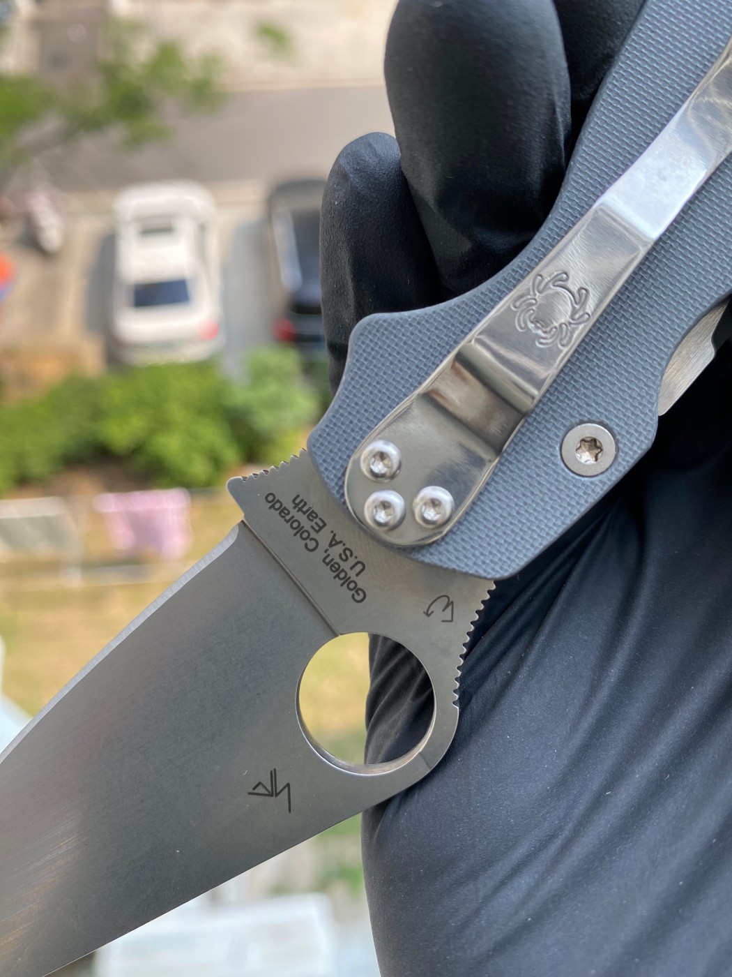 Spyderco  C81GPDGY2  Maxamet®钢   G-10手柄   深灰色  1800