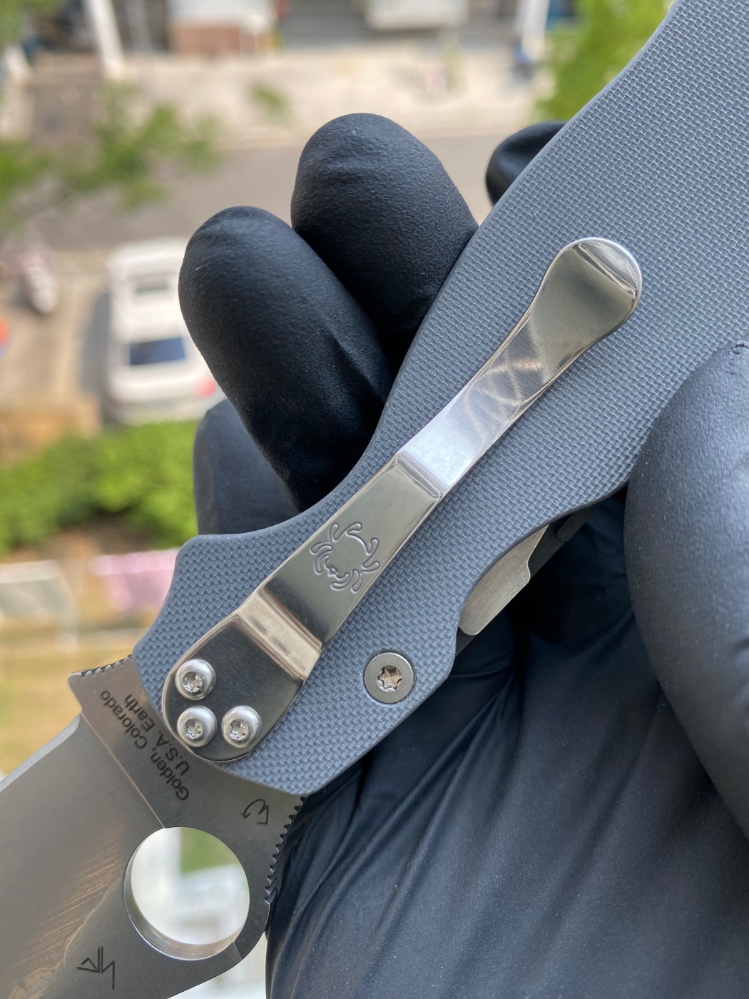 Spyderco  C81GPDGY2  Maxamet®钢   G-10手柄   深灰色  1800