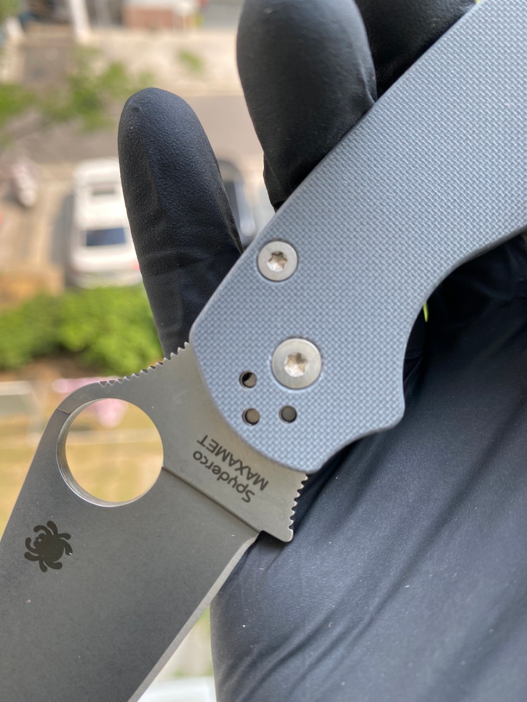 Spyderco  C81GPDGY2  Maxamet®钢   G-10手柄   深灰色  1800