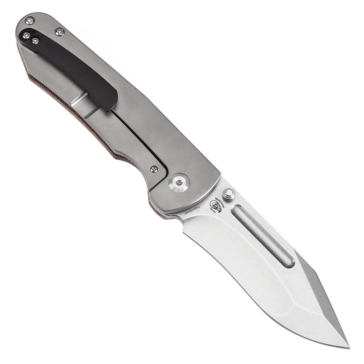KANSEPT Superhawk CPM S35VN钢   钛+Micarta 手柄  K1084B1  棕色   1600