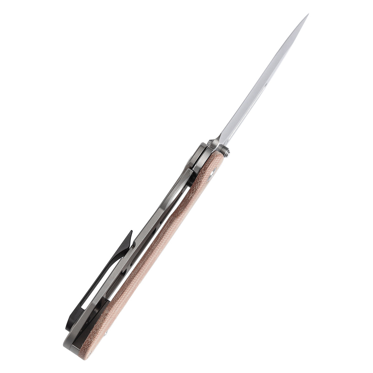 KANSEPT Superhawk CPM S35VN钢   钛+Micarta 手柄  K1084B1  棕色   1600