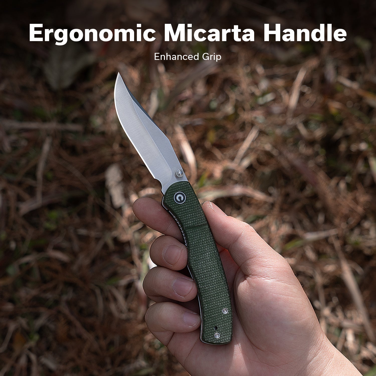 CIVIVI  Clingman   Nitro-V钢  Micarta手柄   C23065-4  绿色   500