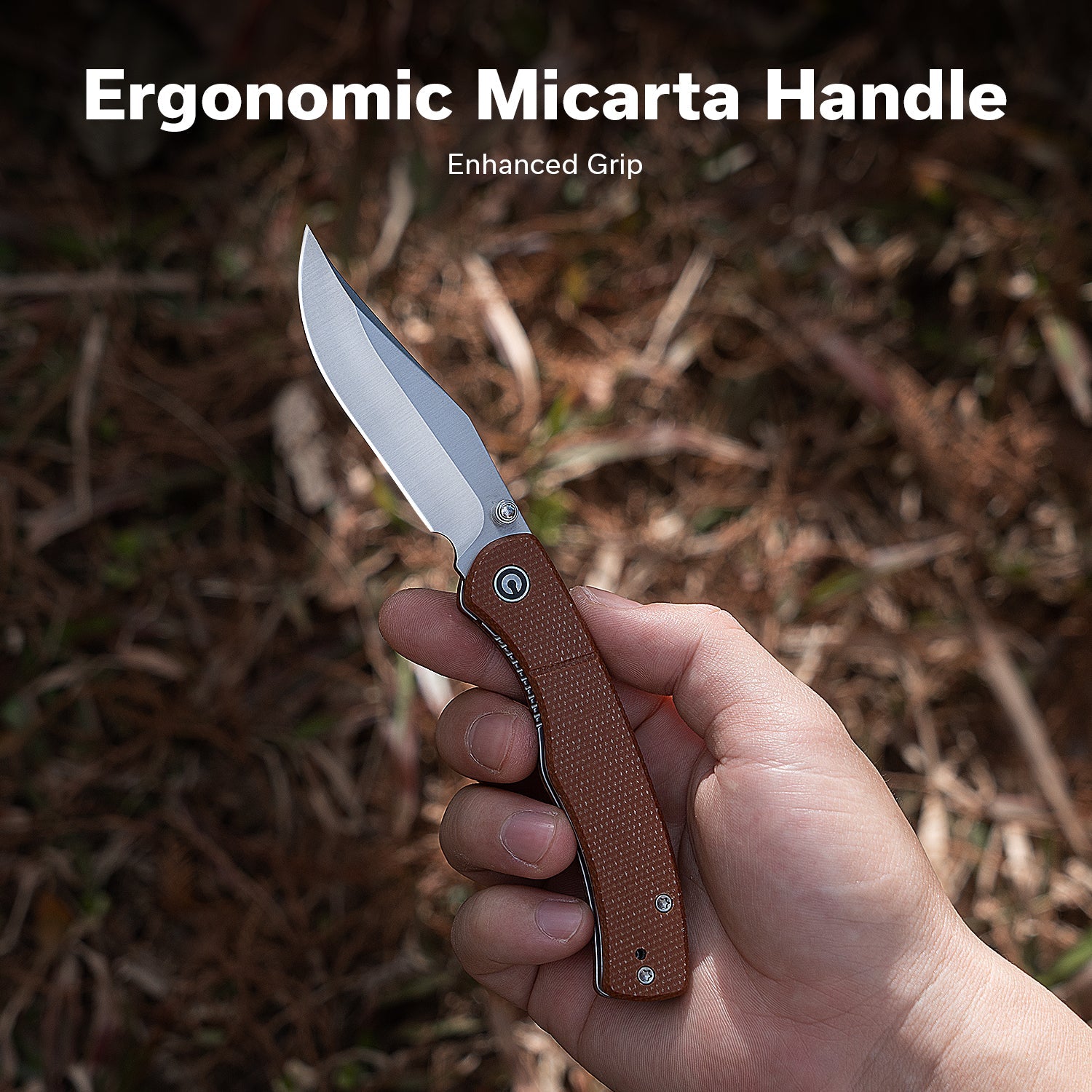 CIVIVI   Clingman   Nitro-V钢  Micarta手柄  C23065-3   棕色   500