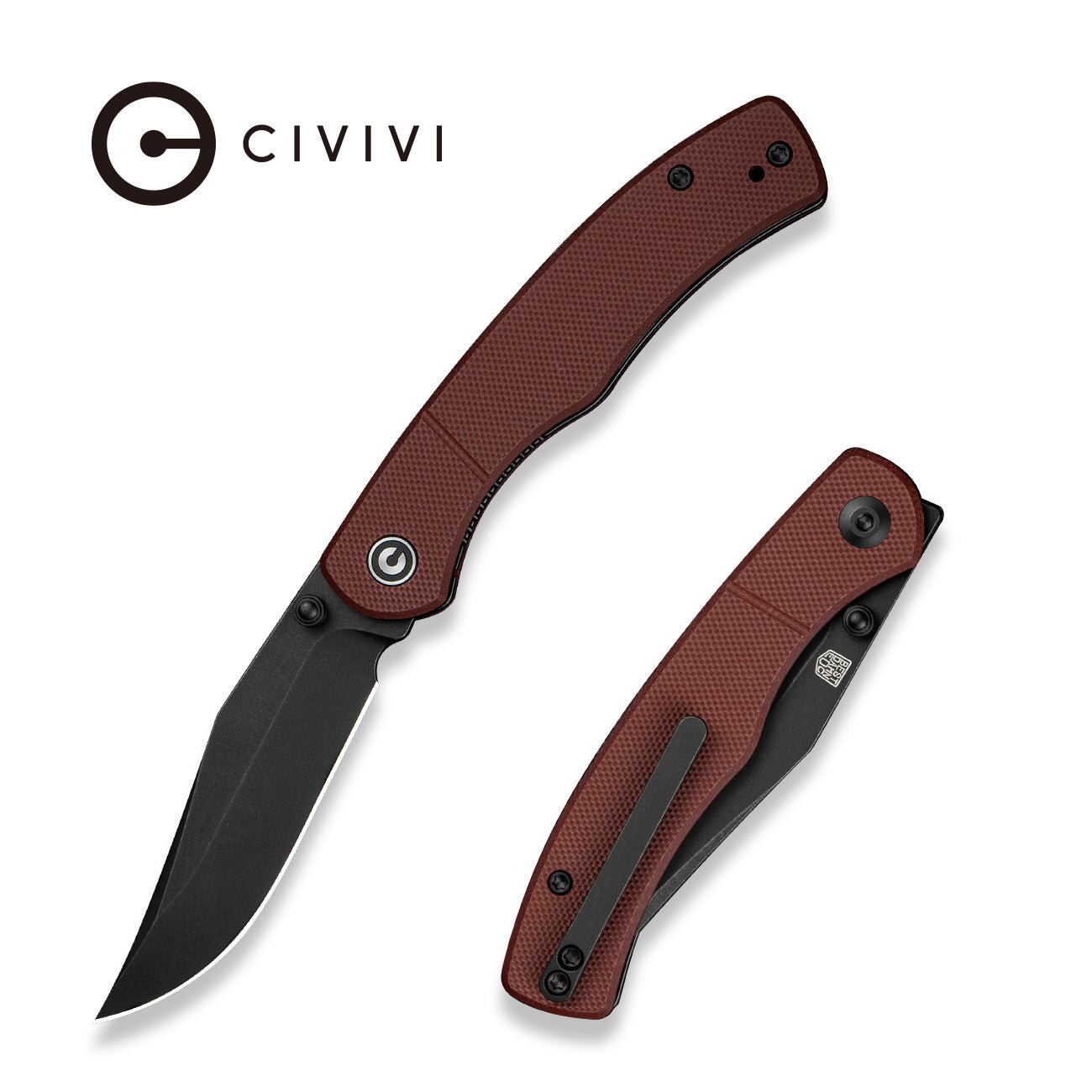 CIVIVI Clingman  Nitro-V钢  G10手柄  C23065-2  勃艮第红   500