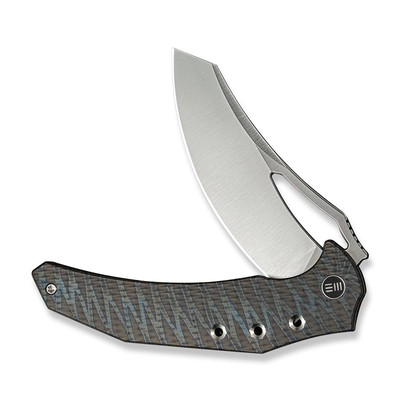 WEKNIFE  Epaulette  M390钢  钛手柄   WE24024-2    钛灰条纹色   2400