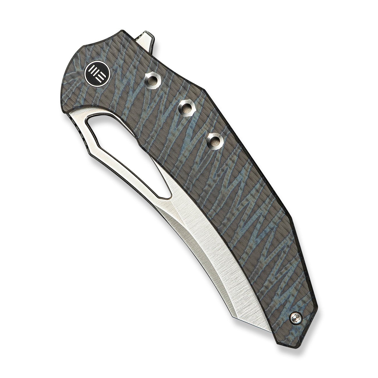 WEKNIFE  Epaulette  M390钢  钛手柄   WE24024-2    钛灰条纹色   2400