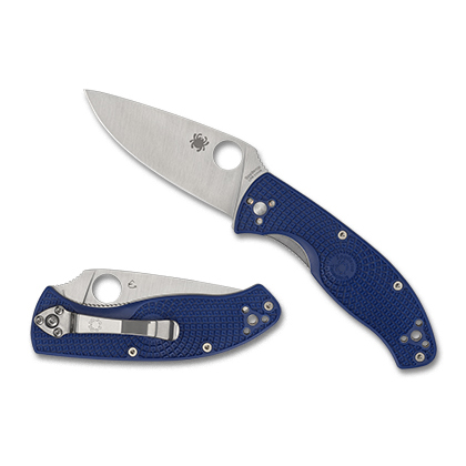 Spyderco   C122PBL CPM S35VN钢   FRN尼龙手柄   蓝色  855