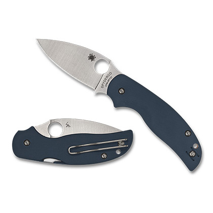 Spyderco   C123GPCBL  CPM SPY27钢   G-10手柄   钴蓝色  2340