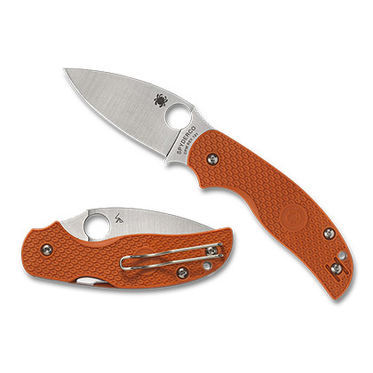 Spyderco  C123BORP   CPM REX 121钢  FRN尼龙手柄   焦橙色  1800