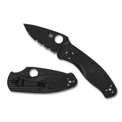Spyderco  C136PSBBK   8Cr13MoV钢   FRN尼龙手柄   黑色   405