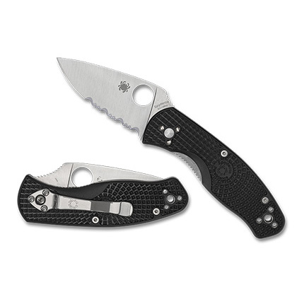 Spyderco   C136PSBK  8Cr13MoV钢    FRN尼龙手柄  黑色   405
