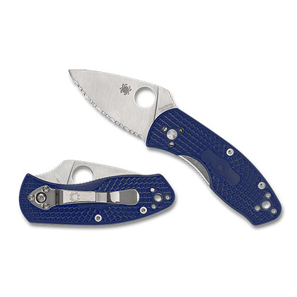 Spyderco   C148SBL  CPM S35VN钢   FRN尼龙手柄   蓝色   720