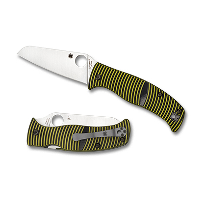 Spyderco   C217GPSF    LC200N钢   G-10手柄   黑黄色   1620
