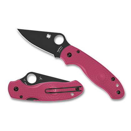 Spyderco   C223PPNBK   CTS BD1N钢    FRN尼龙手柄   粉红色  1260