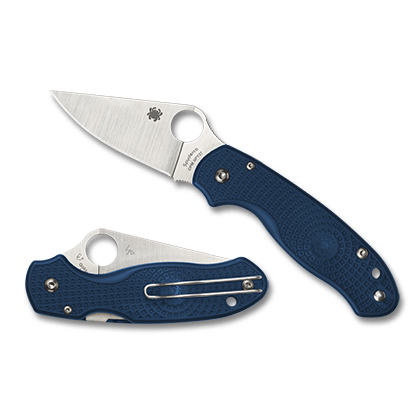 Spyderco   C223PCBL  CPM SPY27钢   FRN尼龙手柄   蓝色  1170