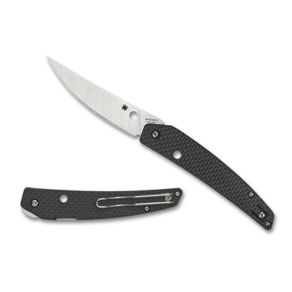 Spyderco   C242CFP   CPM S30V钢   碳纤维+G-10手柄   黑色  1350