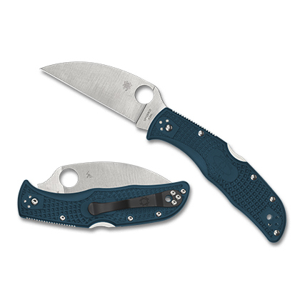Spyderco  C243FPWK390  K390钢   FRN尼龙手柄   蓝色  1080