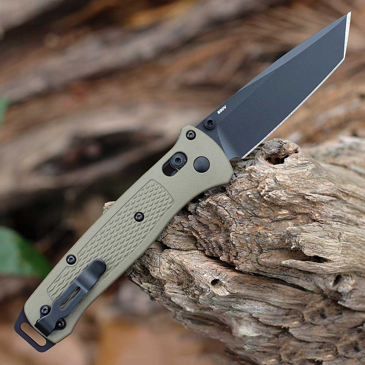 Benchmade Bailout 537BK-06 CPM-S30V钢 尼龙柄 军绿色 1500