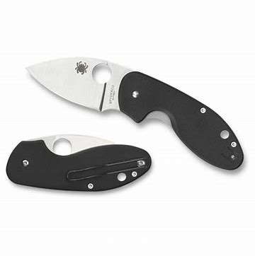 Spyderco  C246GP  8Cr13MoV钢  G10 手柄   黑色  405