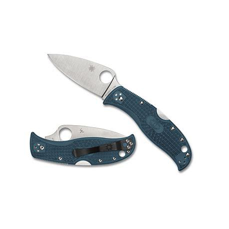 Spyderco  C262PBLK390   K390钢  FRN尼龙手柄  蓝色 1170
